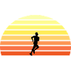 Sunset Running man