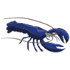 cute blue lobster sea creature