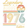 Legendarisk siden august 1976 Retro Vintage Gift