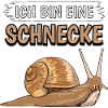 Ich bin eine Schnecke
