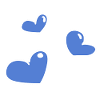coeurs bleus