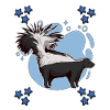 Stinktier Skunk Blue Design