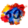 60e anniversaire - Aquarelle