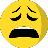 exhausted face emoiji