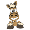 Lustiges Pferd Comic