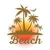 Beach -Summer Holiday Palm Gold