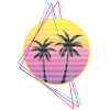 Synthwave Sun Retro