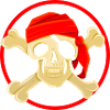 Pirate Skull Buoy Pirates Bones