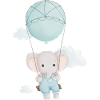 cute elephant on a swing