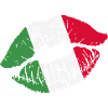 Italia Bandiera Italia Jersey Italia Kiss Mouth