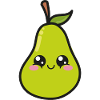 Douce poire Kawaii