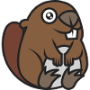 Cheerful beaver