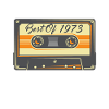 Best Of 1973 Retro Vintage Music Cassette