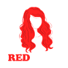 Tête rouge Cheveux drôles