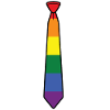 Tie Gay Pride Rainbow Wedding Gift