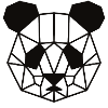 Geometric Panda Bear