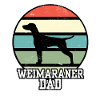 Weimaraner Papà I Retro Weimaraner Papà