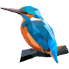 Polyart Eisvogel