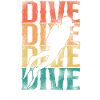 Scuba Diving Diver Girl Heart