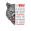 Wolf Motivation Slogan Gift