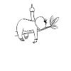 Erkenne die Zeichen Faultier Mittelfinger