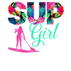Sup Girl Tropical Hibiscus Print