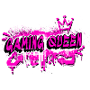 Gaming Queen Graffiti Design