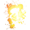 Scooter rider splash logo
