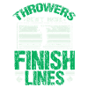 Shot put finish line