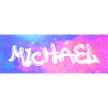 Michael Name Geschenk Geschenkidee Galaxie