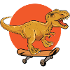T-Rex Dinosaur Trex Dino Skateboard