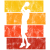 Basket-ball basket-ball basketteur rétro