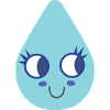 Cute water droplet