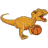 T-Rex Dinosaur Trex Dino Basketball