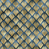 Blue Gold Art Deco Pattern