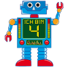 Robot 4 ans 4ème anniversaire