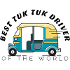Divertente design risciò, il miglior autista di tuk tuk.