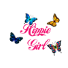 Hippie Girl Butterfly