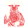 Roter Baphomet Böser Satan