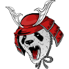 Kampf gegen Panda Samurai Helm