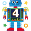 Petit robot 4ème anniversaire