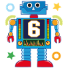 Little robot 6th birthday