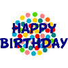 anniversary. HAPPY BIRTHDAY. Happy birthday.