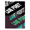Live Fast Green Black Stairs
