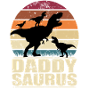 Daddysaurus Dinosaur Papa af tre børn Dino