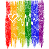 Regenbogen Herz