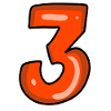 3 red