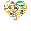 Reptile Heart Snake Lizard