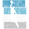 Basket-ball basket-ball basketteur rétro