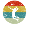 Retro vinatge volleyball